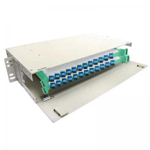 2U 19 Inch Rack Mounting 12 24 Core ODF Fiber Optic Distribution Frame Fibre Splice Box Optical Equipment Full Box SC/UPC