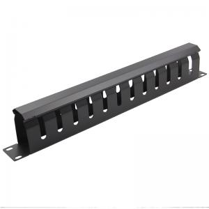 19 inch 1U 12 Ports Metal Network Rack Cable Management with Cover Metal Plate