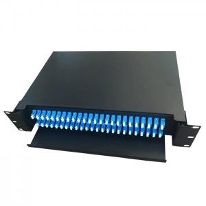 FTTH 19-inch drawer type 48-port fiber terminal box 2U pull-out fiber distribution frame ODF cabinet special