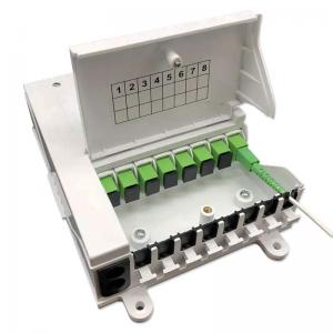 FTTH 8 ports Mini wall mounted indoor and outdoor 8 Core fiber optic terminal box New product with Ukrainian style