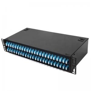 Fiber Optic Patch Panel Terminal Box 2 U 19inch 48 ports fiber optical Distribution Frame 