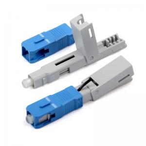  Fiber Optic Fast Connector Low Insertion Loss and Repeated Rapido De Flat Drop Cable Reutilizavel Conector Blue Quick Connector